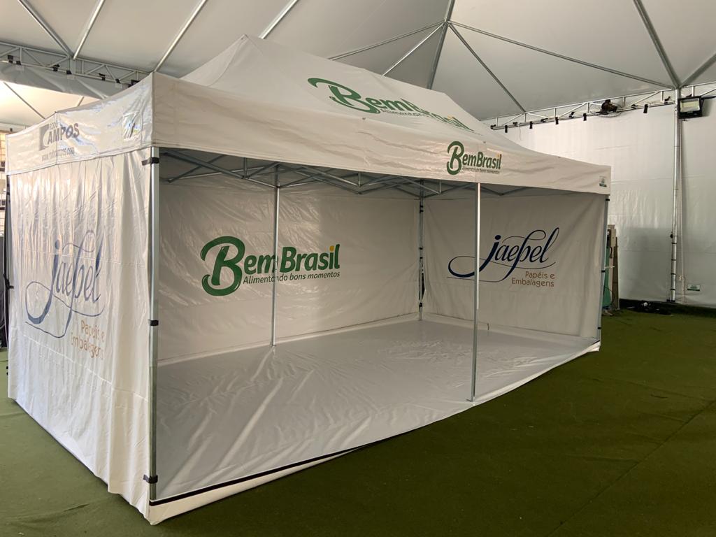 Tenda sanfonada personalizada 4,5 x 3m